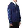 Off-White pentru bărbați FW21 cu dungi și fermoar, versiune standard, albastru