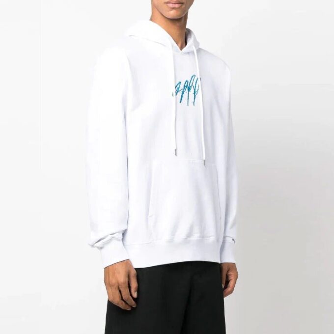 Off-White pentru bărbați FW22 cu imprimeu, versiune albă