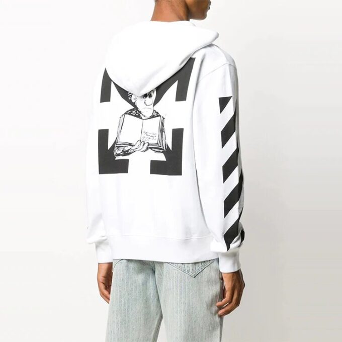 Off-White pentru bărbați, imprimeu alb