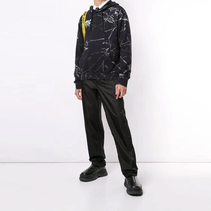 Off-White pentru bărbați SS21 cu imprimeu mare negru