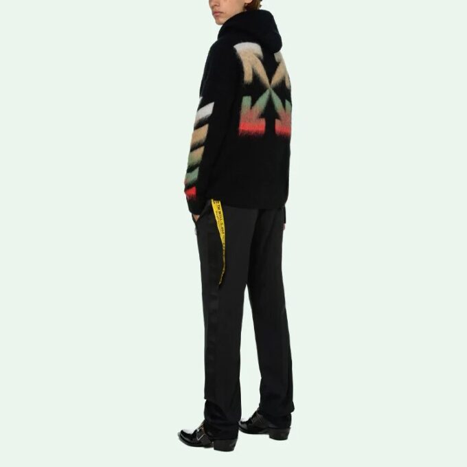 Off-White pentru bărbați SS21 din piele de căprioară cu dungi negre
