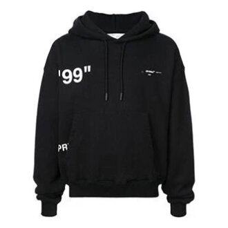 Off-White Pulover bărbați cu imprimeu pe spate, negru, lejer Off-White Pulover bărbați cu imprimeu pe spate, negru, lejer