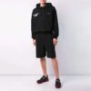 Off-White Pulover bărbați cu imprimeu pe spate, negru, lejer