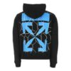Off-White Pulover cu glugă pentru bărbați, model Arrow, negru