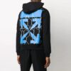 Off-White Pulover cu glugă pentru bărbați, model Arrow, negru