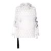 Off-White Pulover pentru bărbați cu detaliu buzunar, transparent, versiune obișnuită, alb