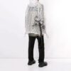 Off-White Pulover pentru bărbați cu detaliu buzunar, transparent, versiune obișnuită, alb
