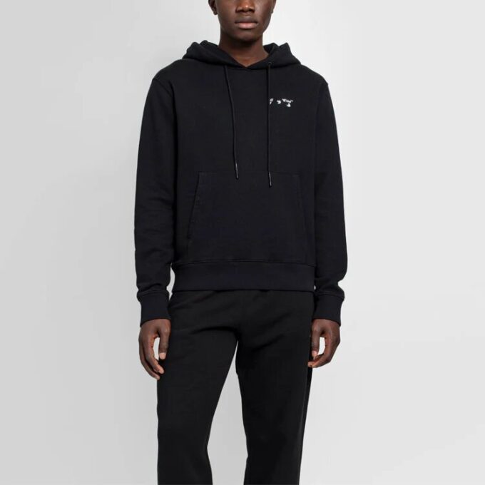 Off-White Tricou negru cu logo pentru bărbați, colecția SS21