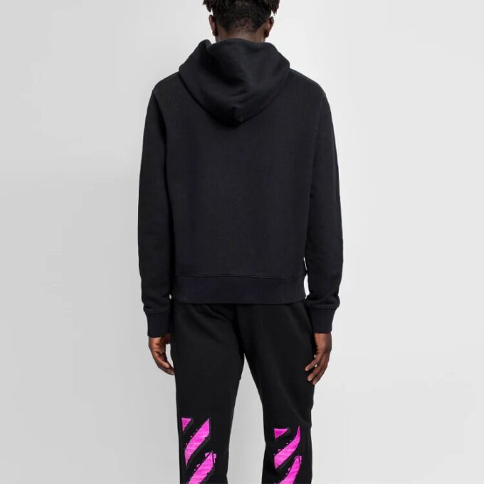 Off-White Tricou negru cu logo pentru bărbați, colecția SS21