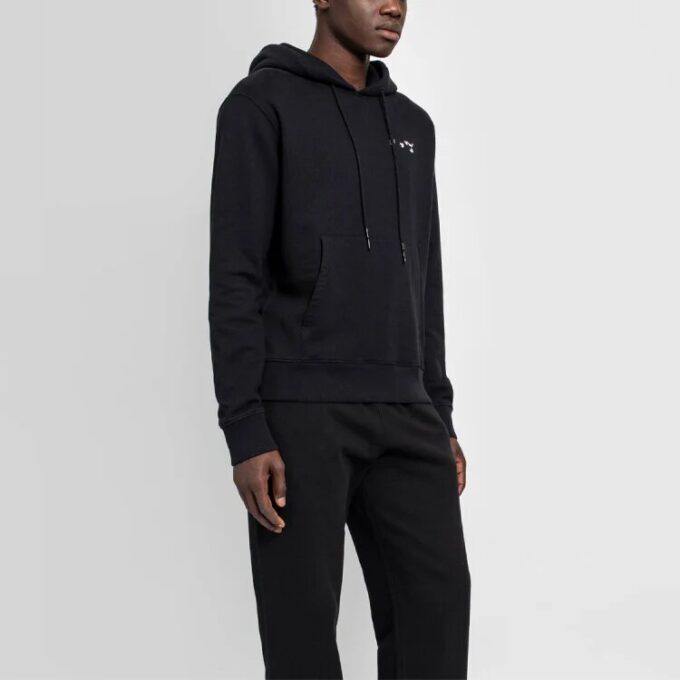 Off-White Tricou negru cu logo pentru bărbați, colecția SS21
