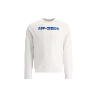 Off-White Tricou pentru bărbați SS22 cu imprimeu logo, guler rotund, fără glugă, croială lejeră, alb Off-White Tricou pentru bărbați SS22 cu imprimeu logo, guler rotund, fără glugă, croială lejeră, alb