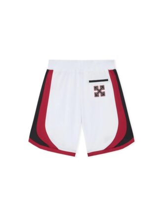 Off-White x c/o AC Milan Pantaloni Scurți Arrow Tech „White Red” Off-White x c/o AC Milan Pantaloni Scurți Arrow Tech „White Red”