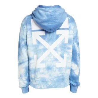 Off-White x END.CHEMICAL WASH Pulover slim fit pentru bărbați cu săgeți pe spate, imprimeu Tie Dye Off-White x END.CHEMICAL WASH Pulover slim fit pentru bărbați cu săgeți pe spate, imprimeu Tie Dye