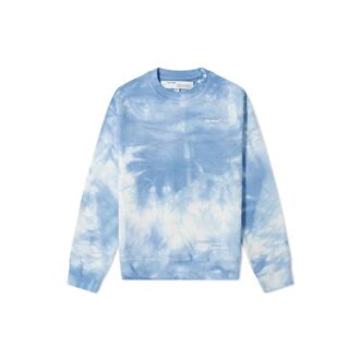 Off-White x END.CHEMICAL WASH Slim Back Arrow Tie Dye cu guler rotund, albastru Off-White x END.CHEMICAL WASH Slim Back Arrow Tie Dye cu guler rotund, albastru
