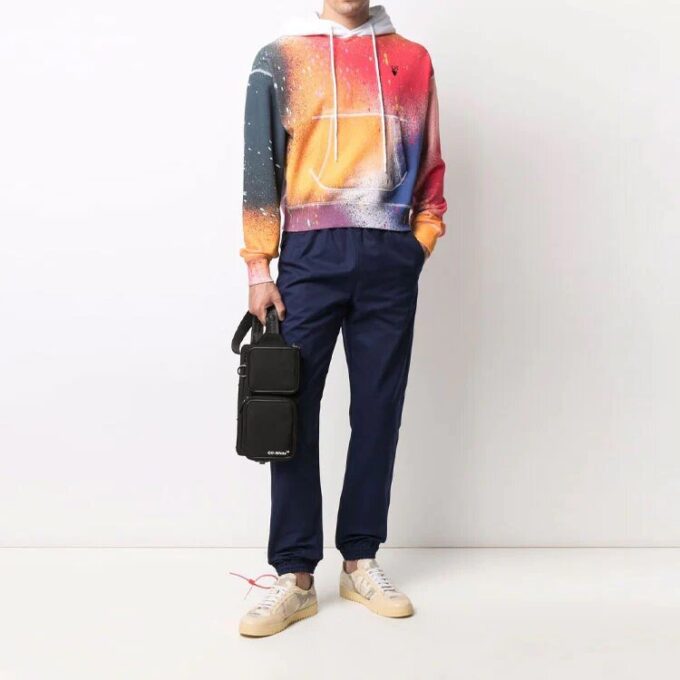 Off-White x Katsu, imprimeu încrucișat, croială largă