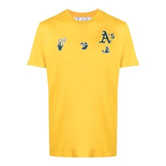 Off-White x MBL Tricou cu logo Oakland Athletics Off-White x MBL Tricou cu logo Oakland Athletics