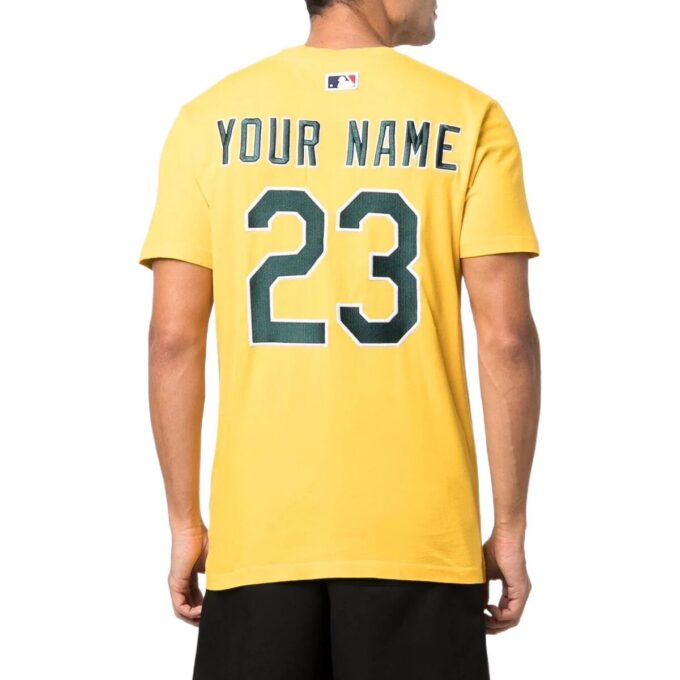 Off-White x MBL Tricou cu logo Oakland Athletics