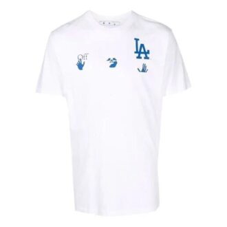 Off-White x New Era x MLB Crossover SS22 LA Dodgers Logo Printing Pantaloni Scurți Ordinary Version White Off-White x New Era x MLB Crossover SS22 LA Dodgers Logo Printing Pantaloni Scurți Ordinary Version White