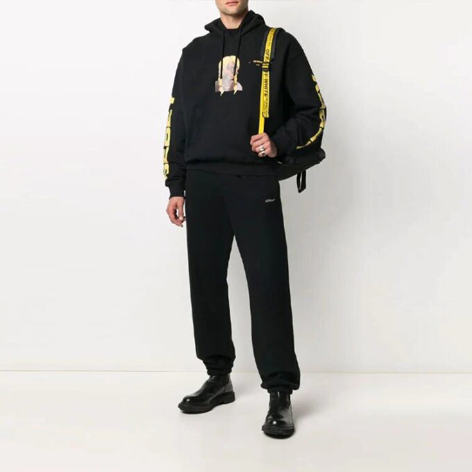 Off-White x Theophilus London Crossover Bebey Printing Casual Cozy Negru