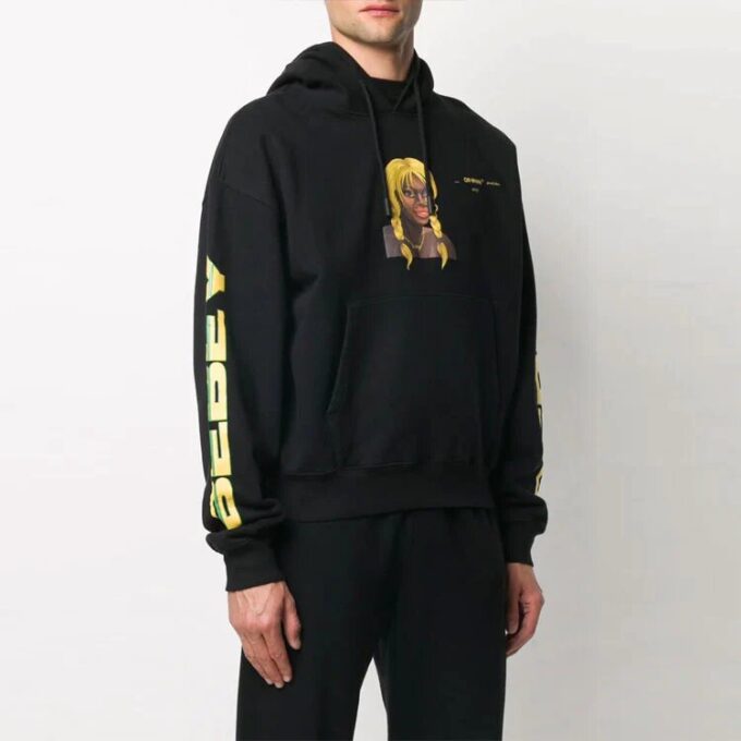 Off-White x Theophilus London Crossover Bebey Printing Casual Cozy Negru