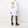 Off-White x UNDERCOVER Crossover cu imprimeu logo pe ambele părți, alb