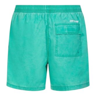 Șort de baie Off-White Bounce Off Sunset „Green”