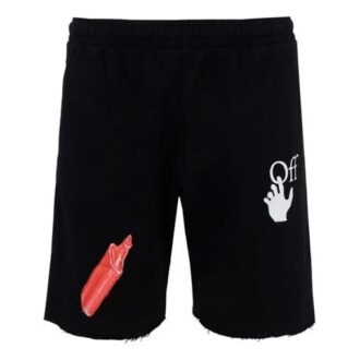 Șorturi casual FW20 Pascal Applique pentru bărbați, negru