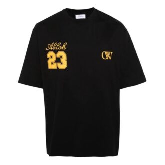 OW 23 Tricou din bumbac cu imprimeu logo Skate „Negru”