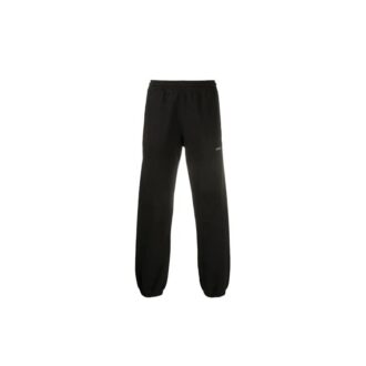 Pantaloni bărbați cu imprimeu logo FW20, negri