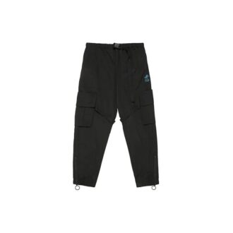 Pantaloni cargo cu imprimeu logo Pantaloni casual funcționali Negru