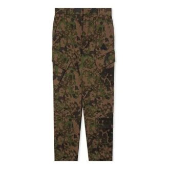 Pantaloni cargo din bumbac cu imprimeu camuflaj SS 2019