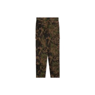 Pantaloni cargo din bumbac cu imprimeu camuflaj SS 2019