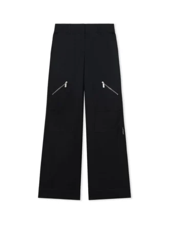 Pantaloni cargo din gabardină pentru femei
