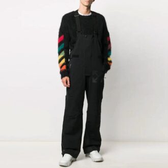 Pantaloni cargo drepți Micro Mark, croi larg, negru