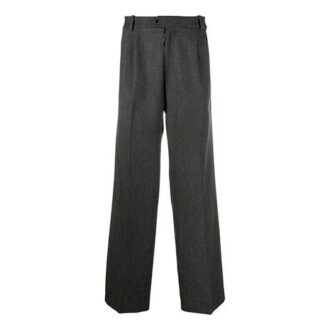 Pantaloni casual bărbați Off-White, culoare solidă, croială largă, gri
