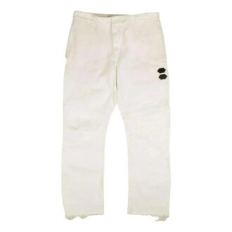Pantaloni casual chino „Alb”