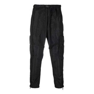 Pantaloni casual funcționali cargo Off-White pentru bărbați FW21, culoare solidă, negru Pantaloni casual funcționali cargo Off-White pentru bărbați FW21, culoare solidă, negru