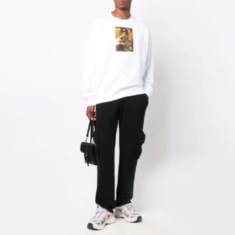 Pantaloni casual Off-White pentru bărbați FW21 Arrow Cargo, croială largă, negru Pantaloni casual Off-White pentru bărbați FW21 Arrow Cargo, croială largă, negru