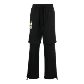 Pantaloni casual Off-White pentru bărbați FW22 cu imprimeu Arrows, negru Pantaloni casual Off-White pentru bărbați FW22 cu imprimeu Arrows, negru