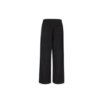 Pantaloni casual pentru bărbați Off-White FW22, culoare solidă, talie elastică, croi drept, croială largă, negru Pantaloni casual pentru bărbați Off-White FW22, culoare solidă, talie elastică, croi drept, croială largă, negru