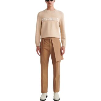 Pantaloni casual pentru bărbați Off-White FW22, maro Pantaloni casual pentru bărbați Off-White FW22, maro