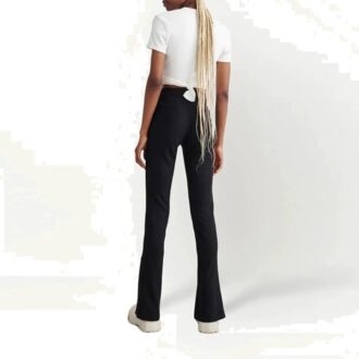 Pantaloni croiți cu talie înaltă Off-White „Negru”