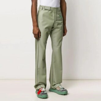 Pantaloni cu design în culori uni, croială slim Pantaloni cu design în culori uni, croială slim