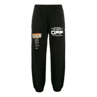 Pantaloni de trening casual pentru bărbați, stil urban, din bumbac simplu, cu linie ondulată și logo 3D
