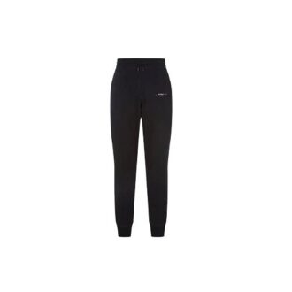 Pantaloni de trening conici cu grafică 3D, marcaje diagonale și Arrows, negru/alb