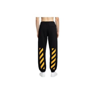 Pantaloni de trening cu imprimeu Caravaggio „Negru Galben”