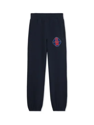 Pantaloni de trening cu manșete și patch-uri regale