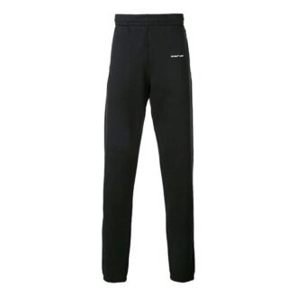 Pantaloni de trening pentru bărbați cu logo Virgil Abloh, negri