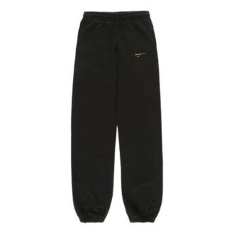 Pantaloni din bumbac cu logo în stil streetwear 2018-19FW