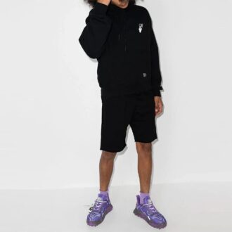 Pantaloni FW21 cu logo, Pantaloni Scurți sport, versiune standard, negru